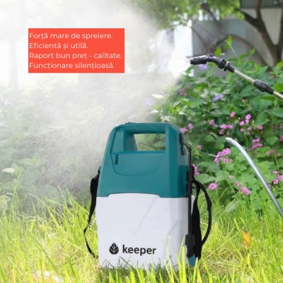 Pompă de stropit cu acumulator Keeper Forest 7, autonomie 2 ore, 7 L, duză foliar, made in Spain - Img 4