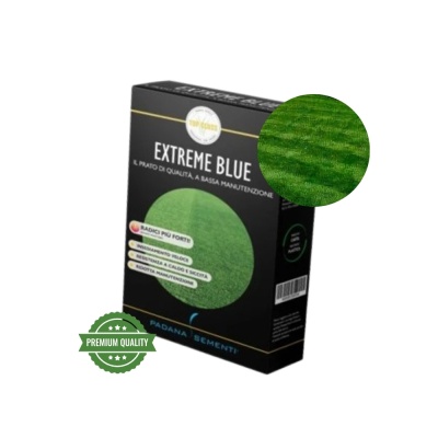 Semințe de gazon profesionale Padana© Extreme Blue, 1 kg, acoperire 35 metri pătrați întreținere redusă, rădăcini rizomate