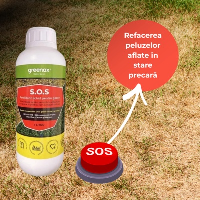 Greenax S.O.S – Îngrășământ foliar gazon 1 L, NPK 14‑8‑10 + microelemente, pentru refacerea rapidă și revitalizarea peluzelor în stare precară - Img 4