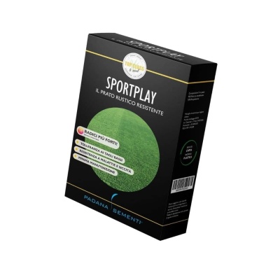 Semințe de gazon profesionale Padana© SportPlay, 1 kg, verde închis, rezistență la seceta, rezistență la călcare, permite tăieri joase - Img 1