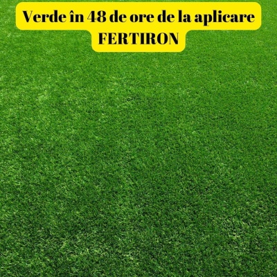 Îngrășământ foliar pentru gazon FERTIRON 1 litru, verde instant, acoperire 2000 mp2, fier+alge+micro organisme - Img 3
