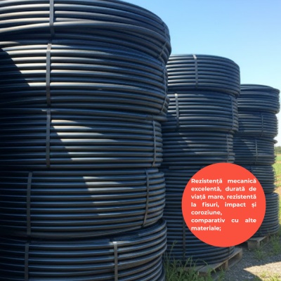 Țeavă irigații PN10 D32MM PE – colac 200 m, flexibilă și durabilă, ideală pentru irigații gazon - Img 3