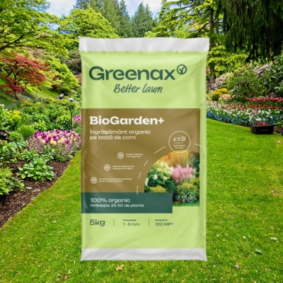 Greenax BioGarden+ – Îngrășământ Organic 5 kg pentru 25‑50 Plante, Conifere și Perene, 14 % Azot, 2 % Sulf, Creștere Rapidă și Sănătoasă - Img 7