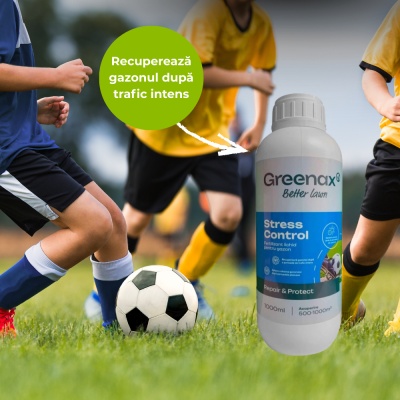 Greenax STRESS CONTROL – Îngrășământ foliar gazon 1 L cu azot și aminoacizi, susține rezistența la stres (secetă, trafic, ploi) și pregătește peluza pentru iarnă - Img 5