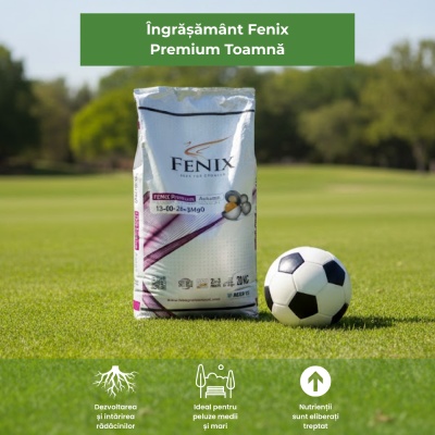 Fenix Premium Autumn – Îngrășământ Toamnă Gazon 20 kg, NPK 13‑00‑26 + 3 MgO, Eliberare Controlată XCU pentru Nutriție 10‑12 Săptămani - Img 3