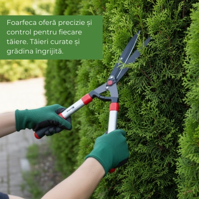 Foarfecă pentru gard viu, 60 cm, arbuști mici, Kamikaze Garden KM-30, made in Spain - Img 4