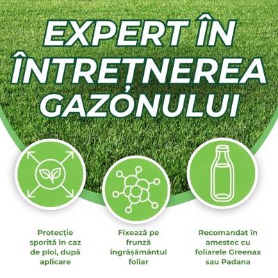 FERTI3A – Aditiv Foliar 1 L pentru Gazon cu Acțiune Adezivă, Antispumantă și Acidifiantă, Acoperire până la 2000 m² - Img 4