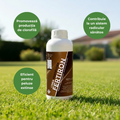 FERTIRON – Îngrășământ foliar gazon 1 L cu Fier Chelat, Alge Marine & Micro‑organisme, Verde Intens și Acoperire până la 2000 m² - Img 3