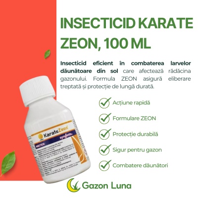 Insecticid pentru gazon KARATE ZEON, Syngenta, pentru combaterea dăunătorilor - 100 ml - Img 2