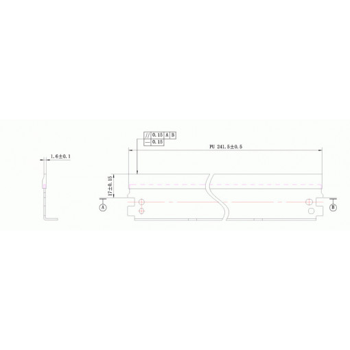 Wiper blade HP 2100/2400/P3005/EXV-7 WB DC Select (KRK-LP53) ( cod original : 2100 )