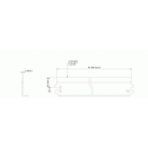 Wiper blade HP CLJ5500 WB DC Select (KRK-LP95) ( cod original : 5500 )