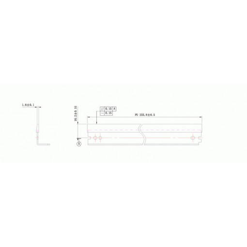 Wiper blade HP P1505 WB DC Select (KRK-LP163) ( cod original : P1505 )