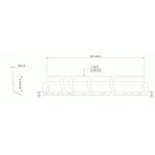 Wiper blade Sharp AR-450/MX350 DC-Select WB (KRK-SH450) ( cod original : AR-450BL, CCLEZ0162FC31 )