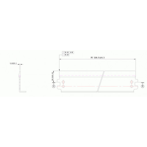 Wiper blade HP 5000/5200/8100 WB DC Select (KRK-LP50) ( cod original : 5000 )