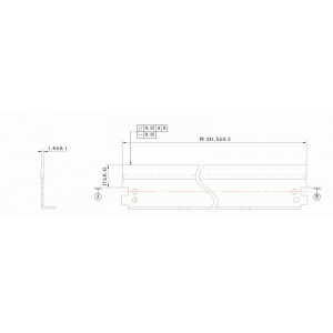 Wiper blade HP 2100/2400/P3005/EXV-7 WB DC Select (KRK-LP53) Compatibil