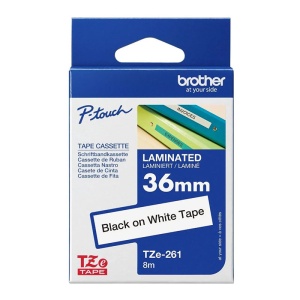Ribon Brother OEM TZe-261 Negru/White Ribbon Original