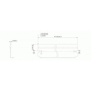 Wiper blade HP 4000/4100/P3015 WB DC Select (KRK-LP74) ( cod original : 4100, P3015 ) - Img 1