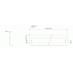 Wiper blade HP 5000/5200/8100 WB DC Select (KRK-LP50) ( cod original : 5000 ) - Img 2
