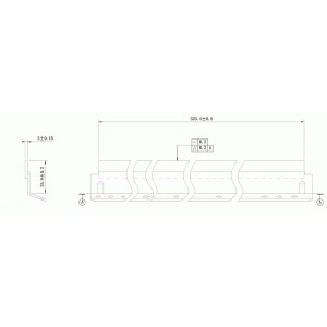 Wiper blade Sharp AR-450/MX350 DC-Select WB (KRK-SH450) ( cod original : AR-450BL, CCLEZ0162FC31 ) - Img 2