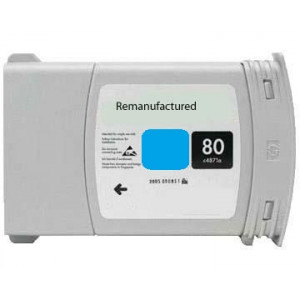 Cartus cerneala HP 80 (C4846A) C NEW Cyan (albastru) Compatibil - Img 2