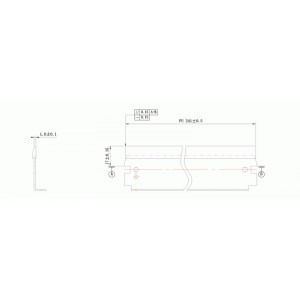 Wiper blade HP 4000/4100/P3015 WB DC Select (KRK-LP74) ( cod original : 4100, P3015 ) - Img 2