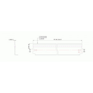 Wiper blade HP 4200/4300 WB DC Select (KRK-LP93) ( cod original : 4200, 4300 ) - Img 2