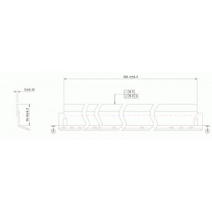 Wiper blade Sharp AR-450/MX350 DC-Select WB (KRK-SH450) ( cod original : AR-450BL, CCLEZ0162FC31 ) - Img 1