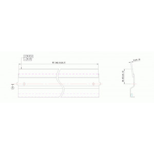 Wiper blade Lexmark E120 WB DC Select (KRK-LP157F) ( cod original : E120 ) - Img 1