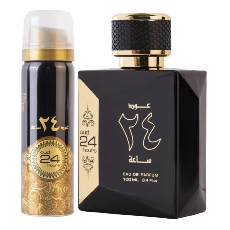 Oud 24 Hours Ard Al Zaafaran 100 ml, apa de parfum + 50 ml deodorant spray, unisex