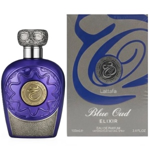 Opulent Blue Oud Elixir Lattafa 100 ml, apa de parfum, barbati - Img 2
