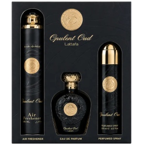 Opulent Oud Lattafa 600 ml, apa de parfum, unisex, set