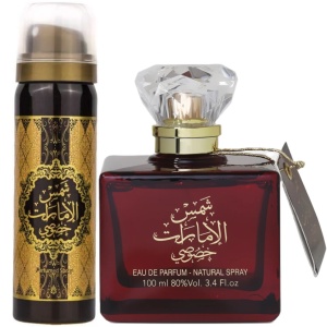 Shams Al Emarat Khususi Ard Al Zaafaran 100 ml, eau de parfum + 50 ml deodorant spray, women