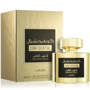 Confidential Private Gold Lattafa 100 ml, eau de parfum, unisex - Img 5