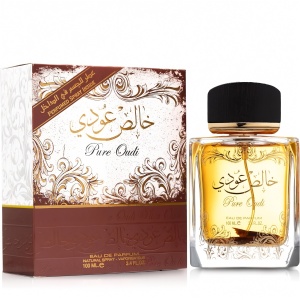 Pure Oudi Lattafa 100 ml, eau de parfum + 50 ml deodorant spray, men - Img 3