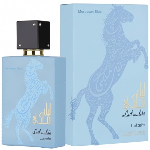 Lail Maleki Moroccan Blue Lattafa 100 ml, apa de parfum, barbati - Img 5