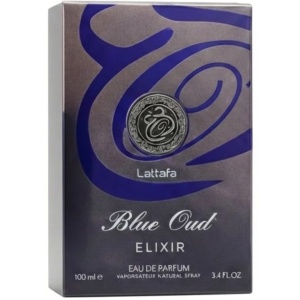 Opulent Blue Oud Elixir Lattafa 100 ml, apa de parfum, barbati - Img 5