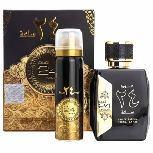 Oud 24 Hours Ard Al Zaafaran 100 ml, apa de parfum + 50 ml deodorant spray, unisex - Img 2