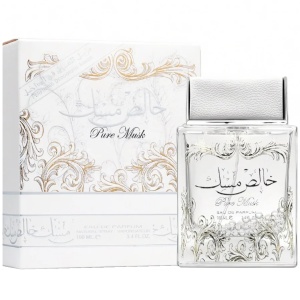 Pure Musk Lattafa 100 ml, apa de parfum + 50 ml deodorant spray, femei - Img 2