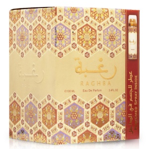 Raghba Lattafa 100 ml, eau de parfum + 50 ml deodorant spray, unisex - Img 6