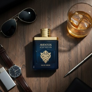 Aventos Blue for Him Fragrance World 100 ml, eau de parfum + 50 ml deodorant spray, men - Img 5