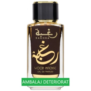 Raghba Wood Intense (Ambalaj deteriorat) Lattafa 100 ml, apa de parfum, barbati