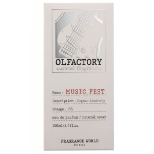 Olfactory Music Fest Fragrance World 100 ml, apa de parfum, barbati - Img 4