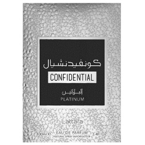 Confidential Platinum Lattafa 100 ml, eau de parfum, men - Img 5