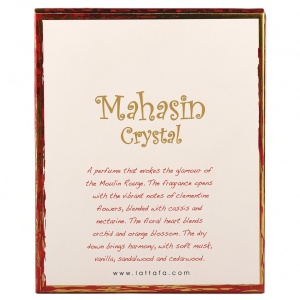 Mahasin Crystal Lattafa 100 ml, eau de parfum + 50 ml deodorant spray, women - Img 9
