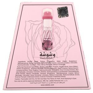 Washwashah Lattafa 100 ml, eau de parfum + 50 ml deodorant spray, women - Img 6