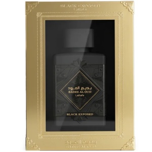 Bade’e Al Oud Black Exposed Lattafa 100 ml, apa de parfum, unisex - Img 2