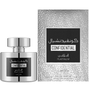 Confidential Platinum Lattafa 100 ml, eau de parfum, men - Img 2