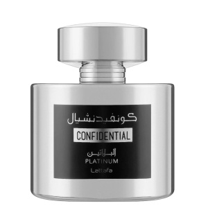 Confidential Platinum Lattafa 100 ml, apa de parfum, barbati