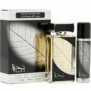 Najdia Silver Lattafa 100 ml, apa de parfum + 50 ml deodorant spray, barbati - Img 2
