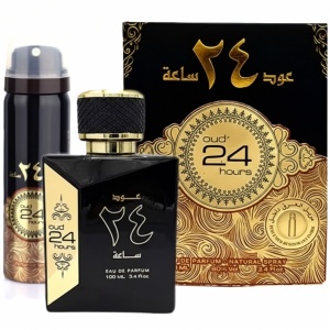 Oud 24 Hours Ard Al Zaafaran 100 ml, eau de parfum + 50 ml deodorant spray, unisex - Img 4